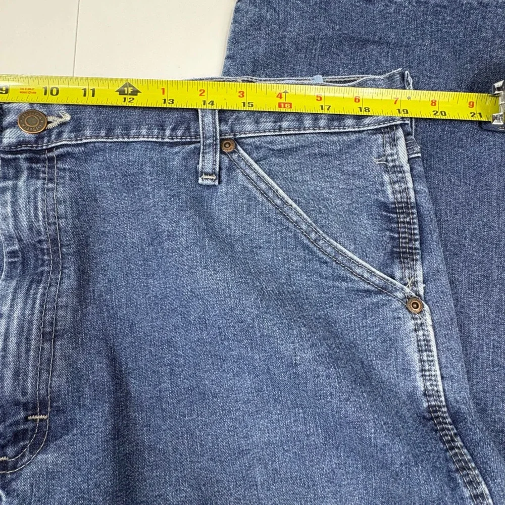 Wrangler‎ Carpenter Jeans Mens 38x30 Blue Denim Workwear Utility Pants